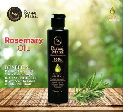 Rivaj mahal hair fall & dandruff control hai oil 200ml 1 pc+ herbs for all skin type