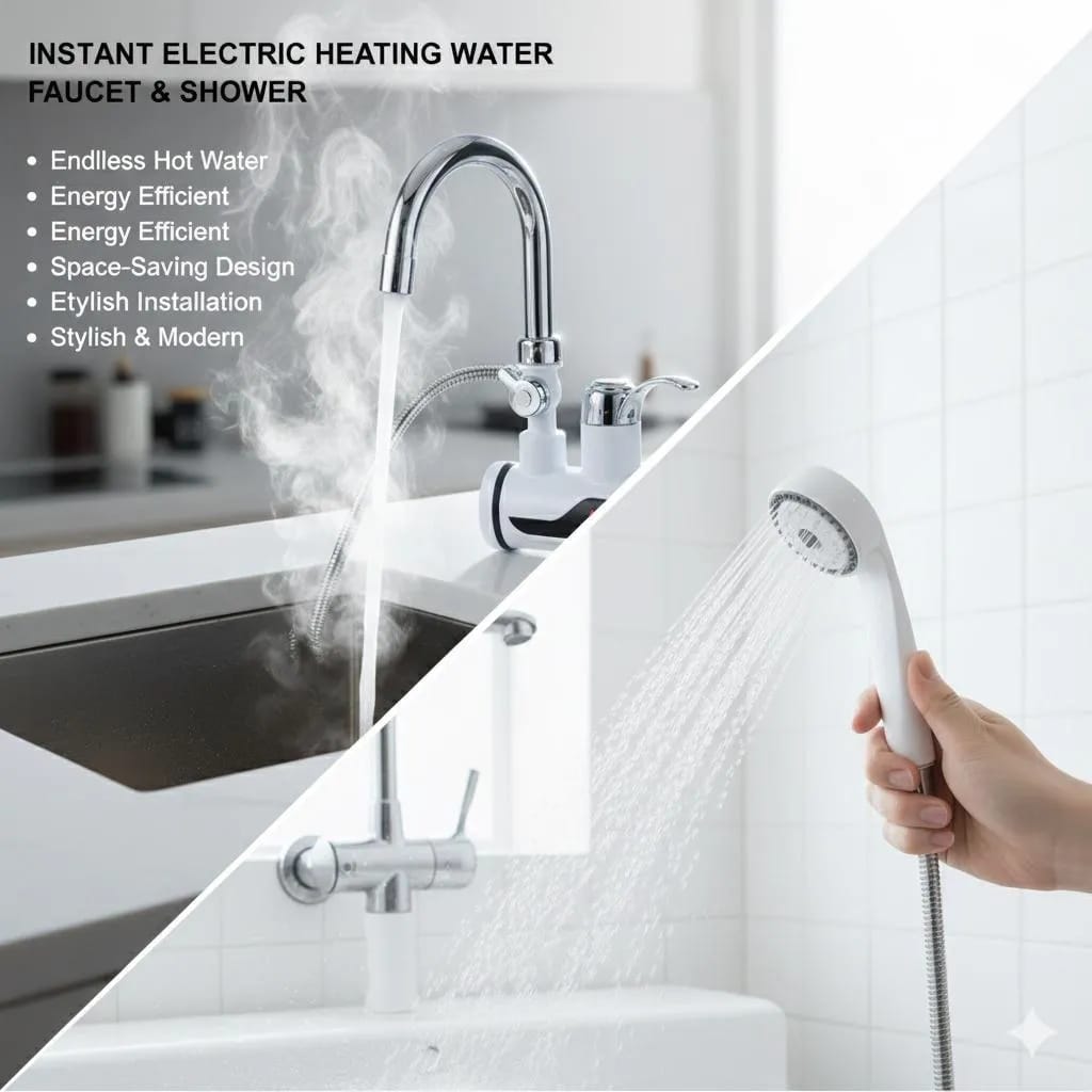 Instant electric heating faucet & shower