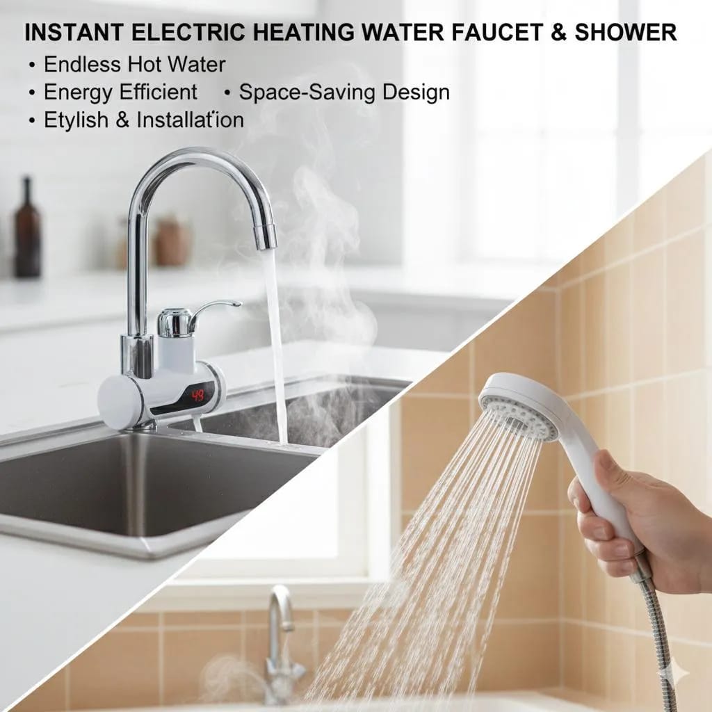 Instant electric heating faucet & shower