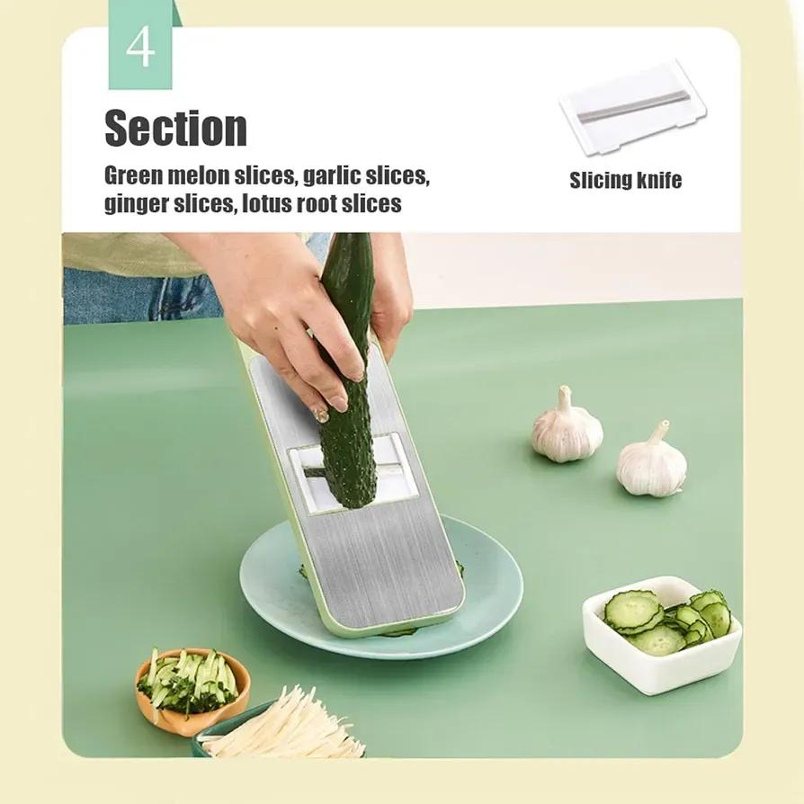 5-in-1 Manual Vegetable Slicer & Cutter